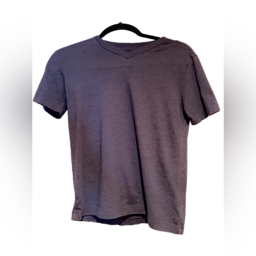Old Navy Dark Blue Cotton V Neck T-shirt Size Large